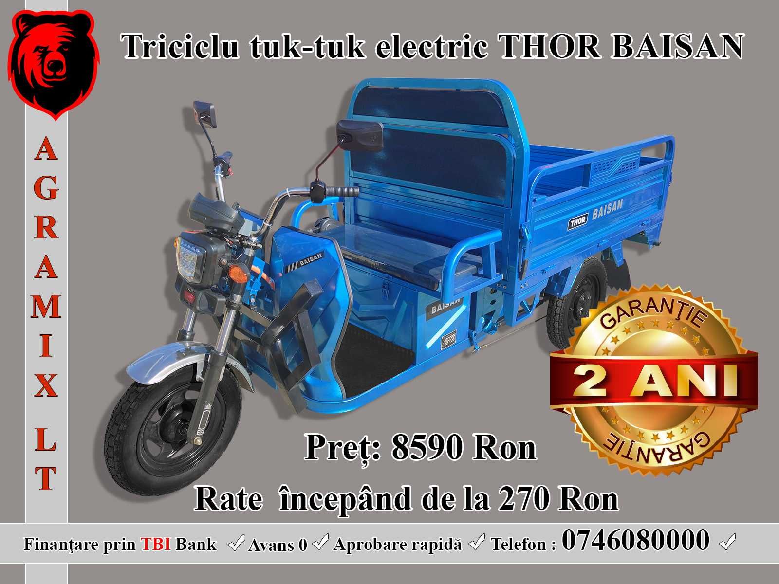 Thor Baisan 1800 W triciclu electric Agramix nou