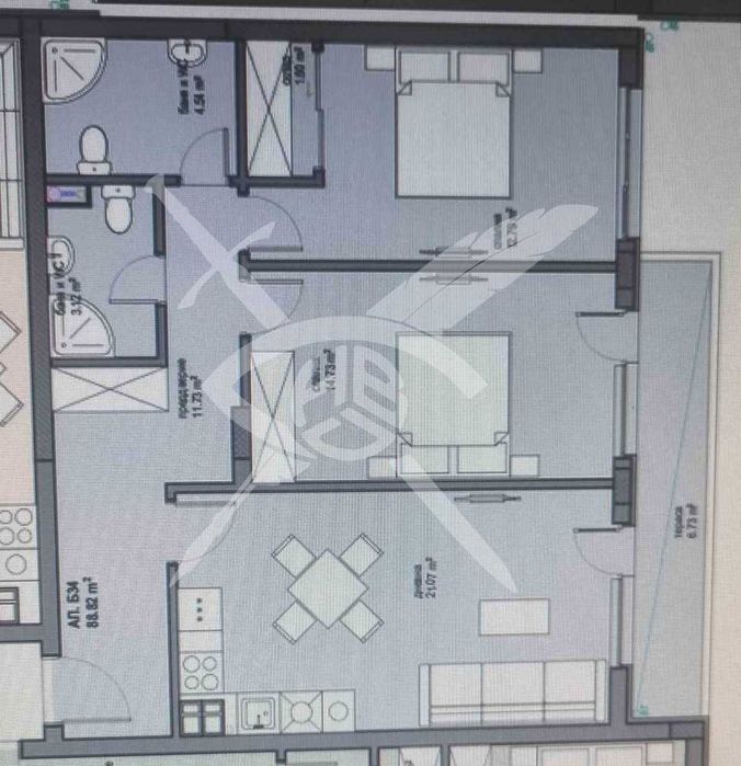 Продава се Тристаен апартамент в София, Овча купел 2 - 100 кв.м за 1610 €/кв.м - Снимка #1