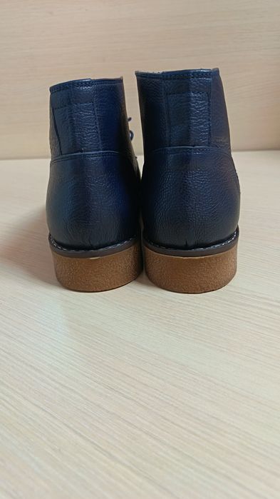 Ghete iarnă cu căptușeală caldă, mărimea 42,5, piele naturală