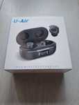Casti audio bluetooth stereo U-Air, Control tactil, Afisaj LED, Negru