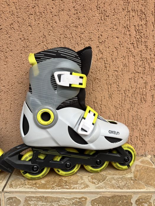 Role Dechatlon PLAY5 Gri Copii Gri pal - Mărime 30/32