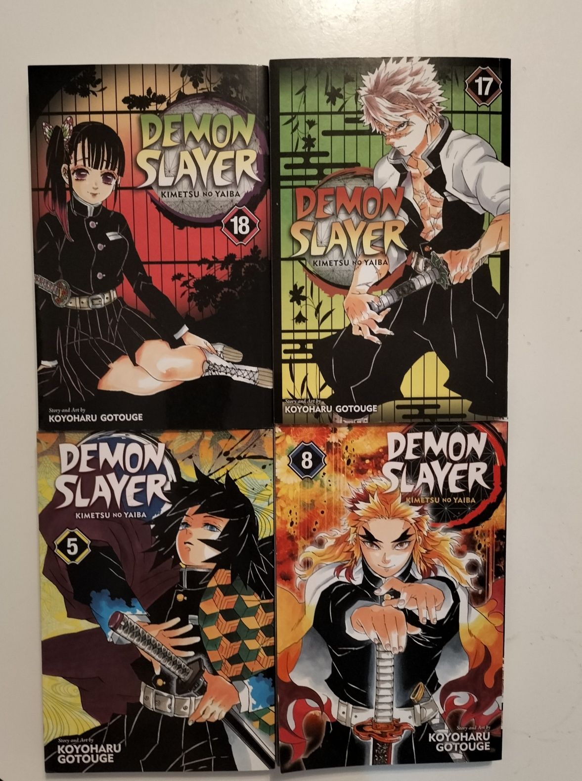 Manga Demon Slayer chapter 5,8,17,18