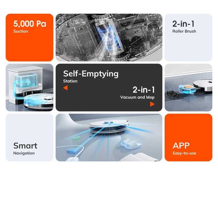 Aspirator Robot ILIFE A30PRO  5000Pa Auto-Golit Mop 180min  SIGILAT