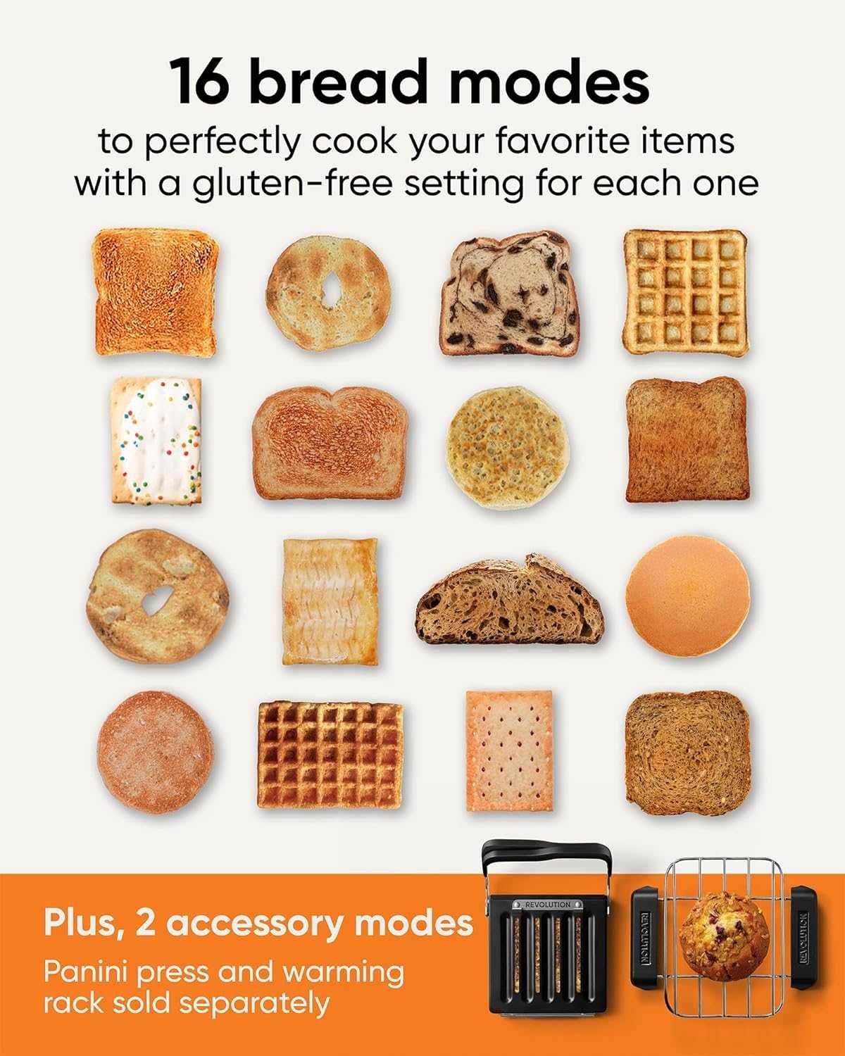 Revolution R270 High-Speed Touchscreen Toaster – 2-Slice Smart Toaster