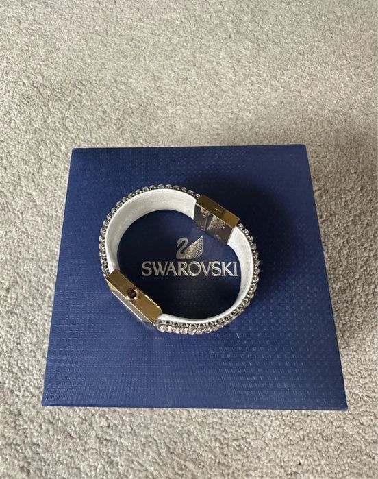 Swarovski Elis Mini Ceas piele cristale auriu