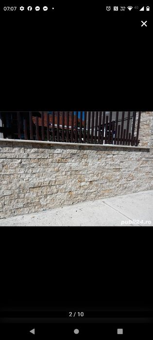 Capace și intervale de gard,din travertin, granit.Timisoara,Arad,Orade