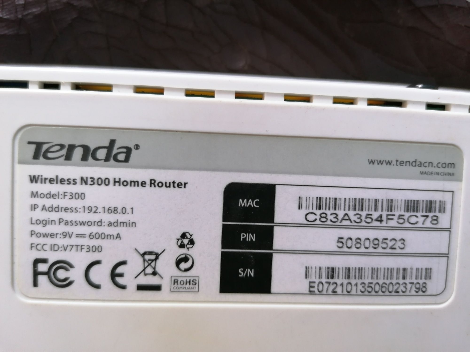 Router N 300 garanție Tenda