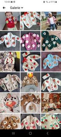 Cardigane tricotate copii diverse modele