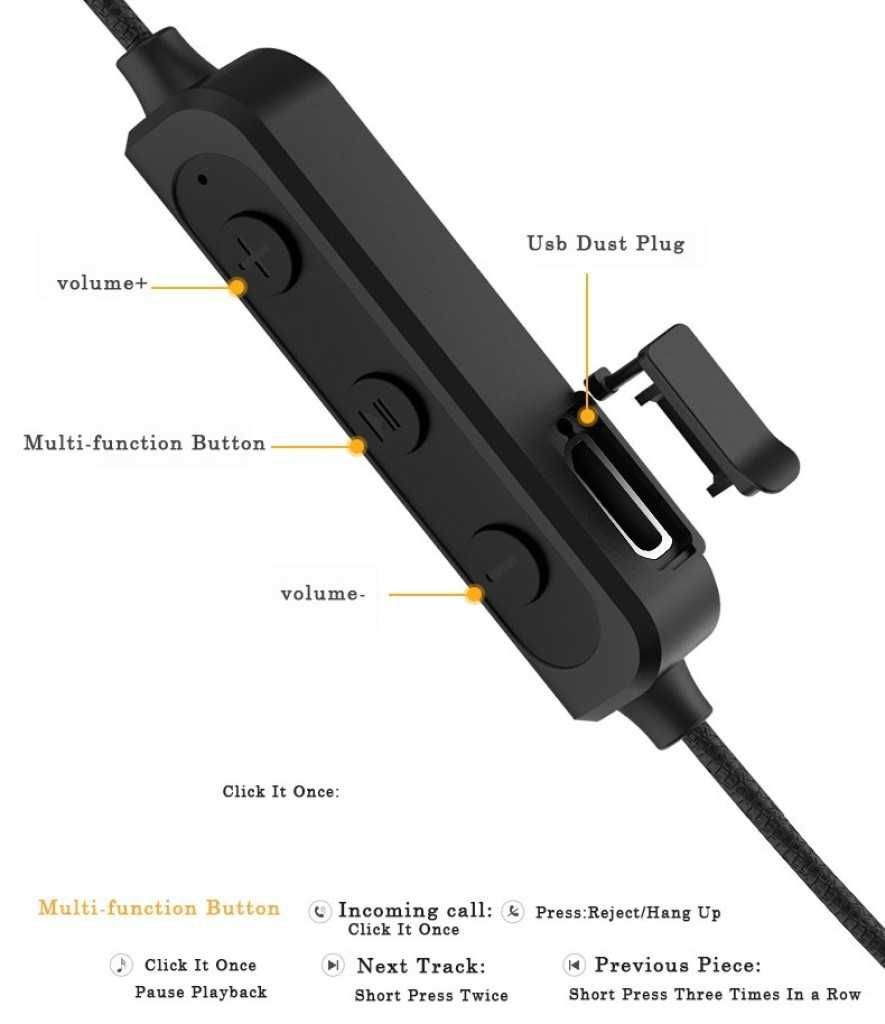 Bluetooth слушалки KLGO HK-30BL с лента за глава