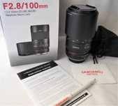 Samyang F2.8/100mm  ED UMC MACRO 
Telephoto Macro Lens
