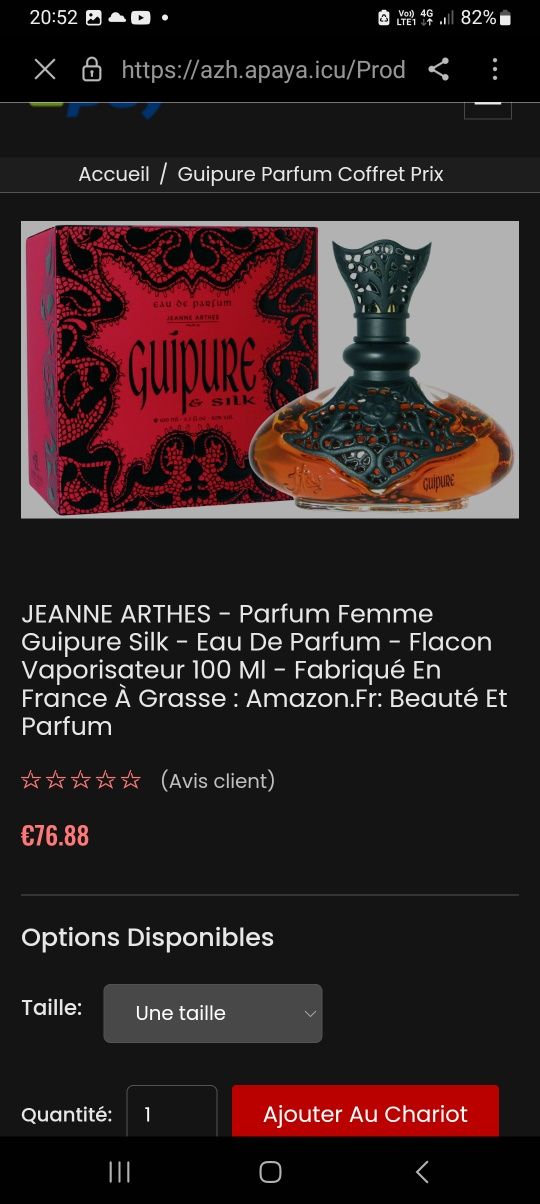 Apă de parfum Guipure&silk, gothic