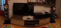 Boxe Bowers & Wilkins CM10 S2 + Rotel 1590