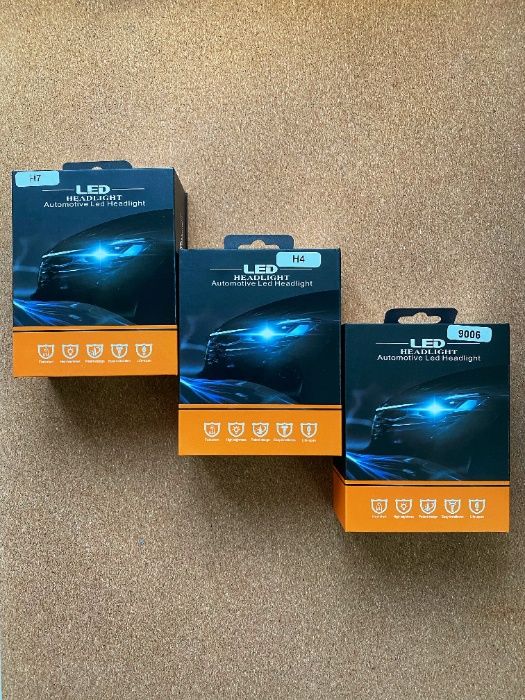 LED лампы для авто лампочки H1, H7, H11, HB3, HB4, H27