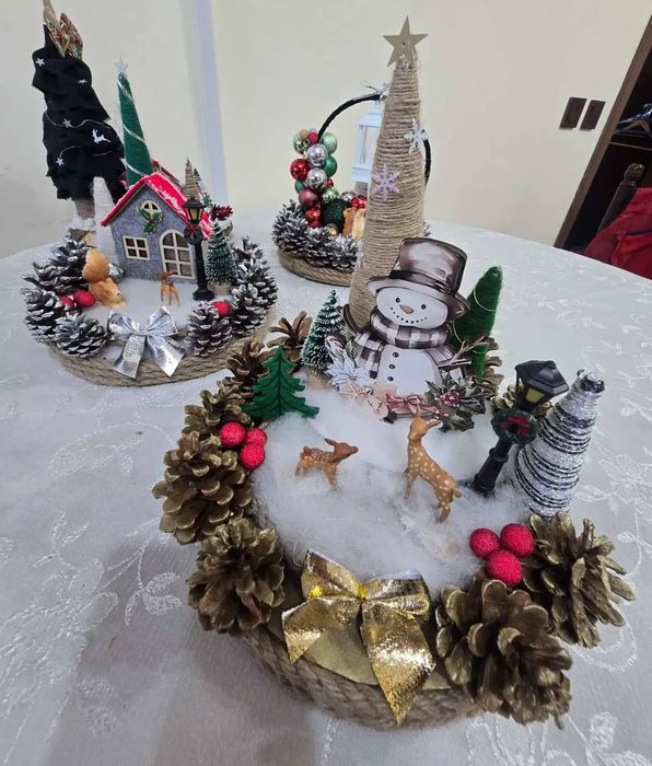 Коледни ръчно изработени венци,Коледни свещници,коледни тикви