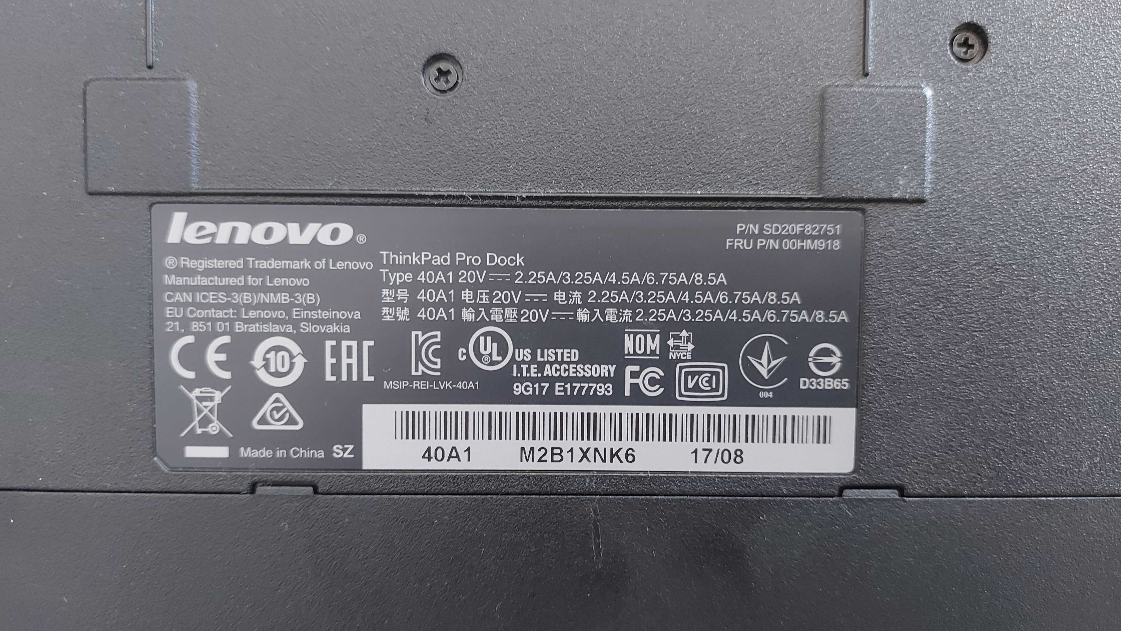 Docking Lenovo 40A1