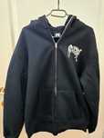 REVENGE Embroidery logo Full Zip Hoodie Black