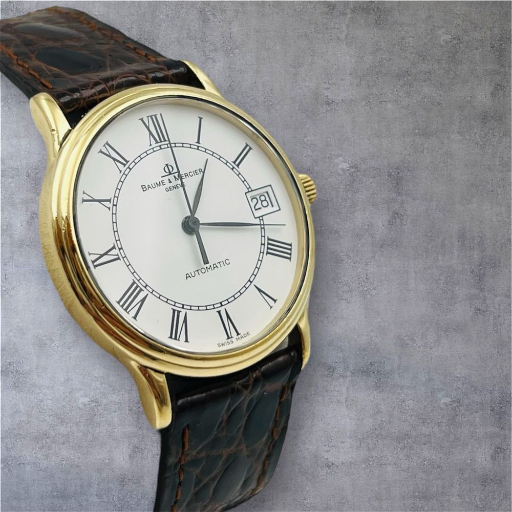 Baume & Mercier Classima automatic solid gold 18k мъжки дрес часовник