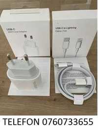 Incarcatoare fast charge iPhone SET adaptor 20w + cablu incarcare