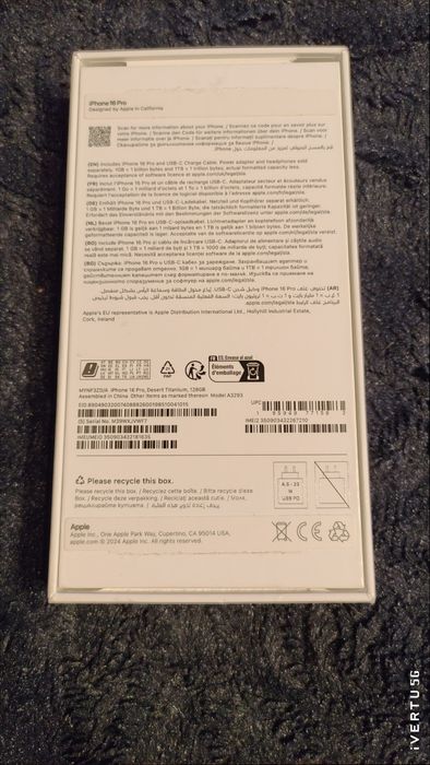 iPhone 16 Pro, 128 GB, Gold