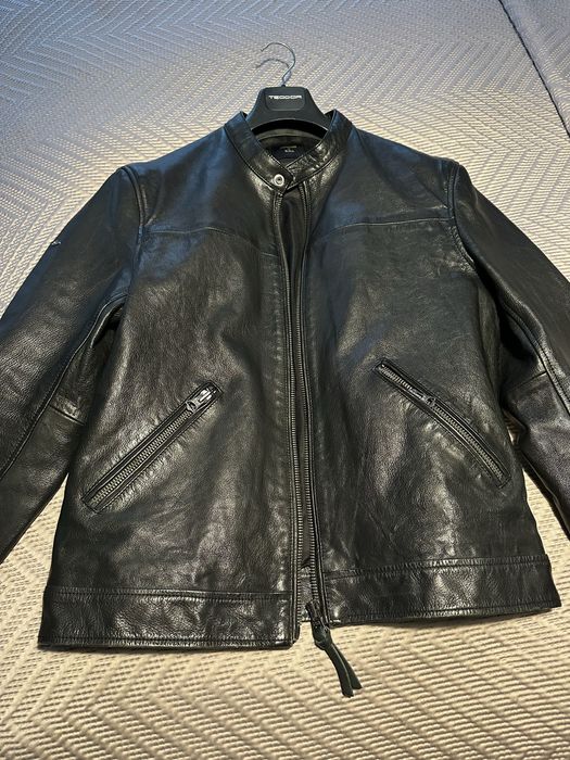 Мъжко кожено яке Super Dry (L)