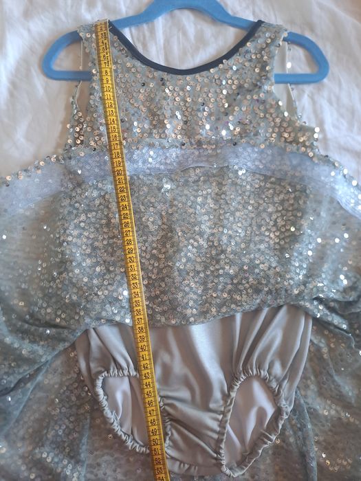 Rochie latino dans sportiv argintie