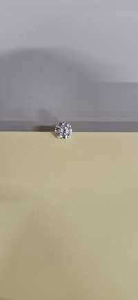 Cercei argint cu diamant zirconiu