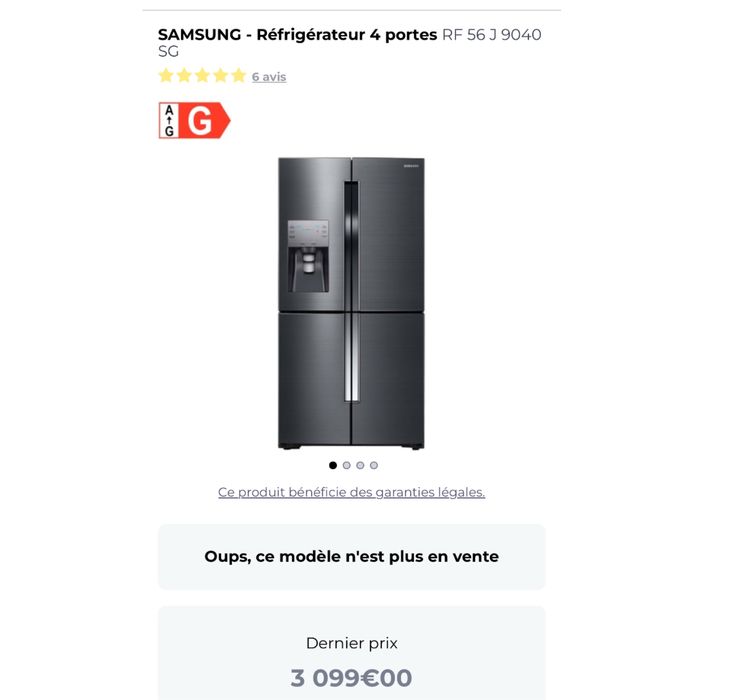 Frigider multi-door Samsung RF56J9040SG