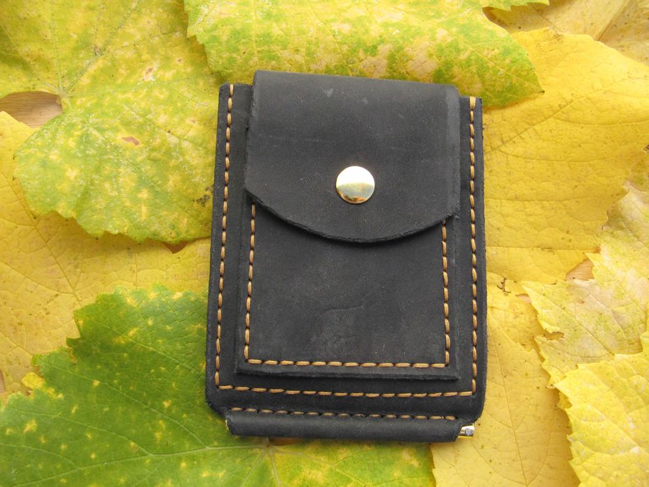 Portofel de piele pentru barbati, handmade