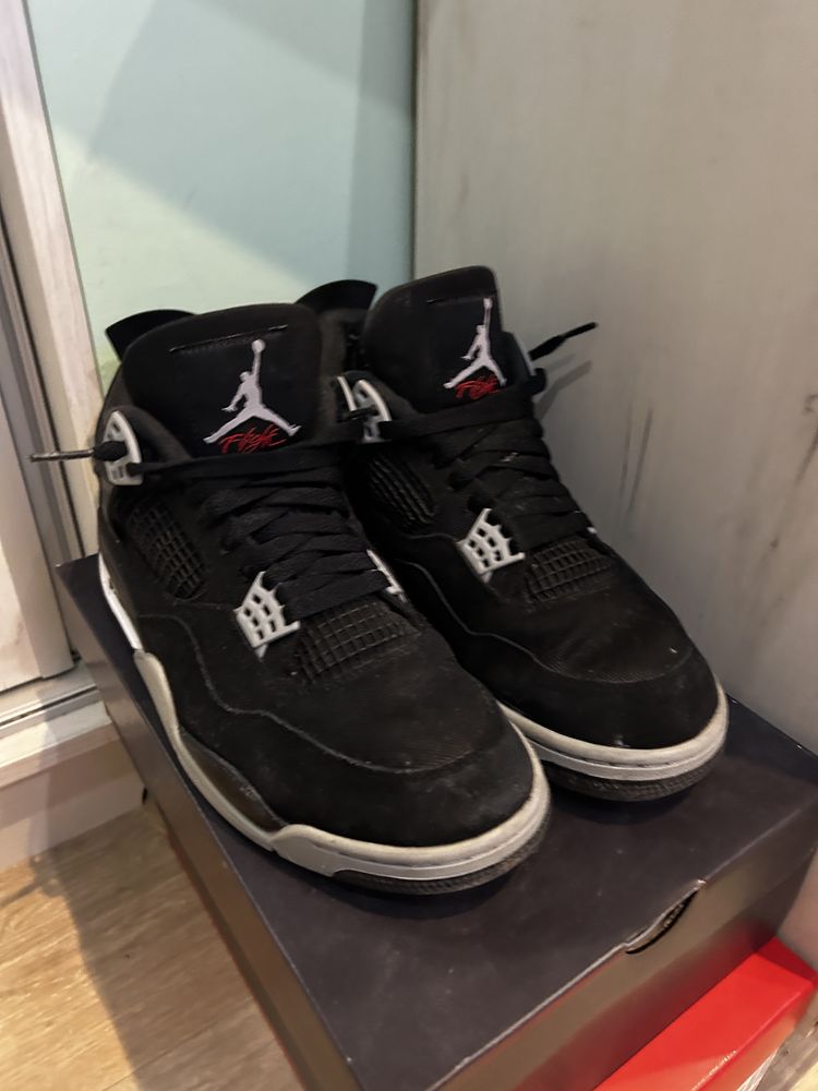 Jordan 4 retro black canvas