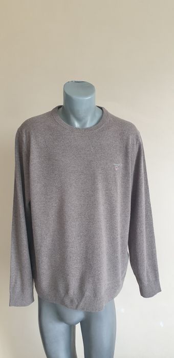Gant Wool Knit Embroidered  XL/ НОВО!  ОРИГИНАЛ! Мъжки Вълнeн  Пуловер