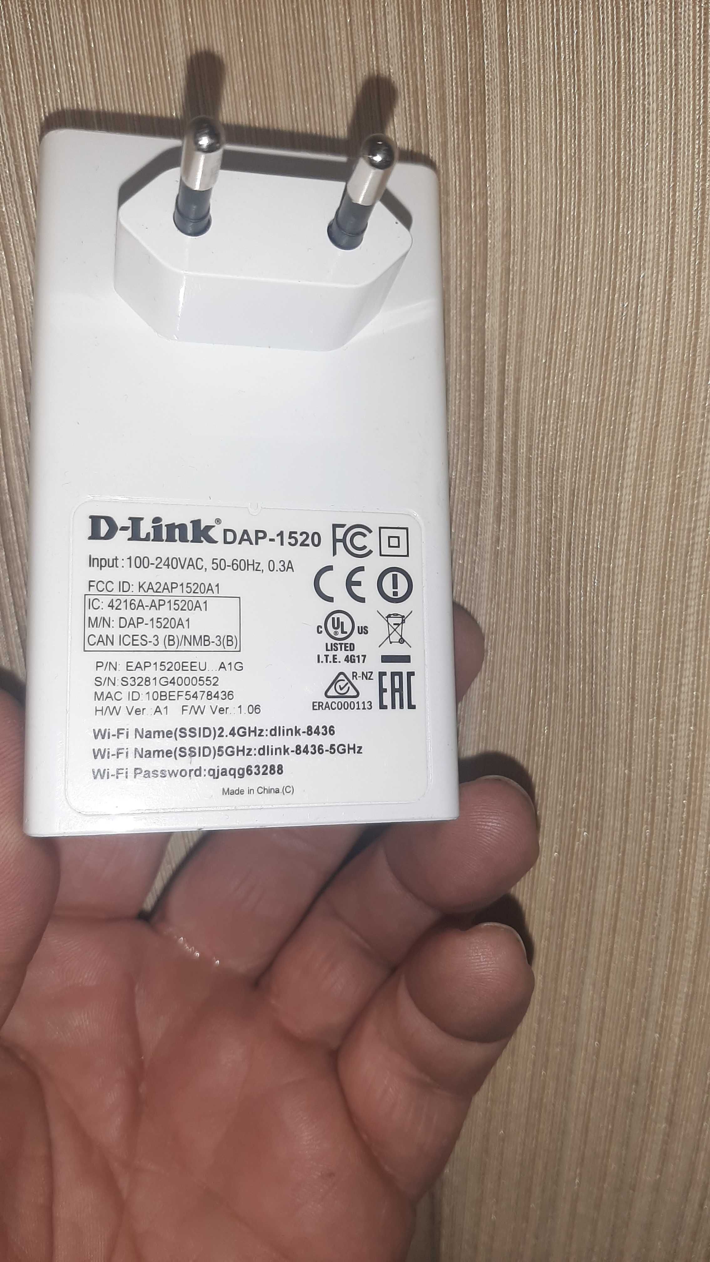 Extender Wireless D-link DAP-1520, Dual-Band, AC 750Mbps