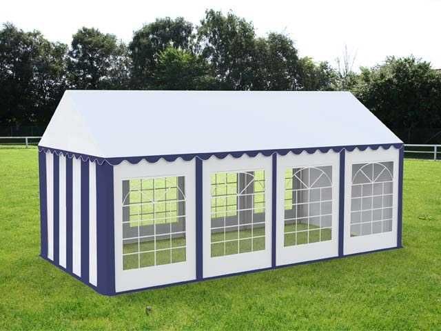 Cort Evenimente Economy, Pvc Verde-Alb, 3x6 m -ab