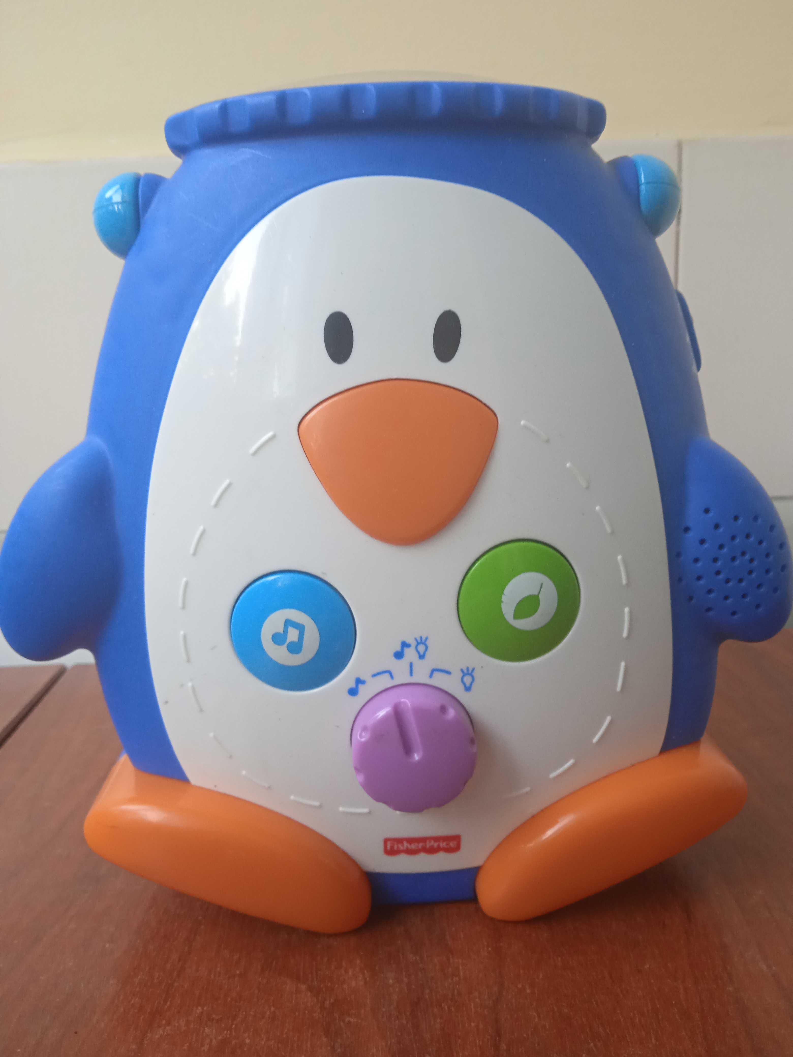Fisher Price детска музикална прожектираща лампа пингвинче