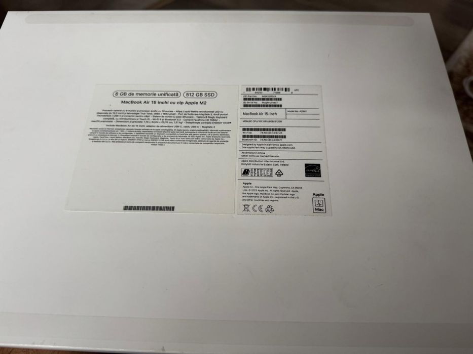 Laptop Apple MacBook Air 15"