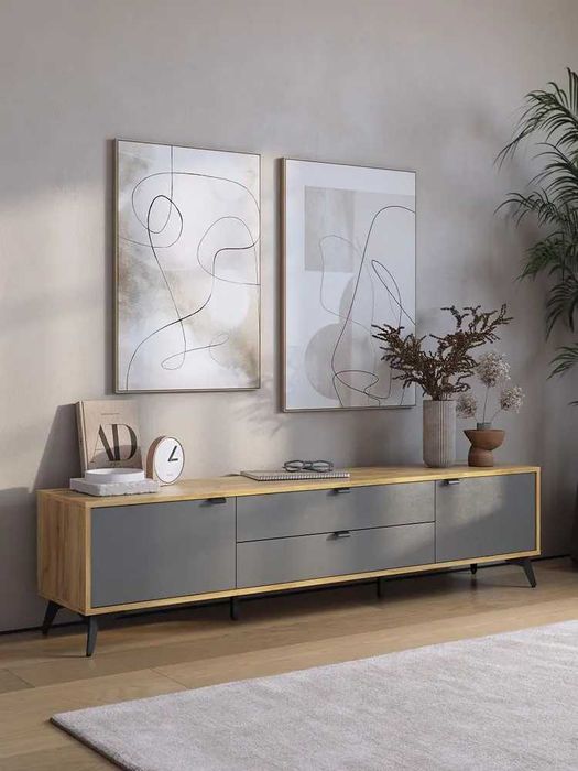 Тумба под телевизор Марк 180 стиль,функциональность от YANA ECO MEBEL