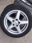 Set 4 Jante aliaj 16 inci 5x112, cauciucuri 195/55 R16