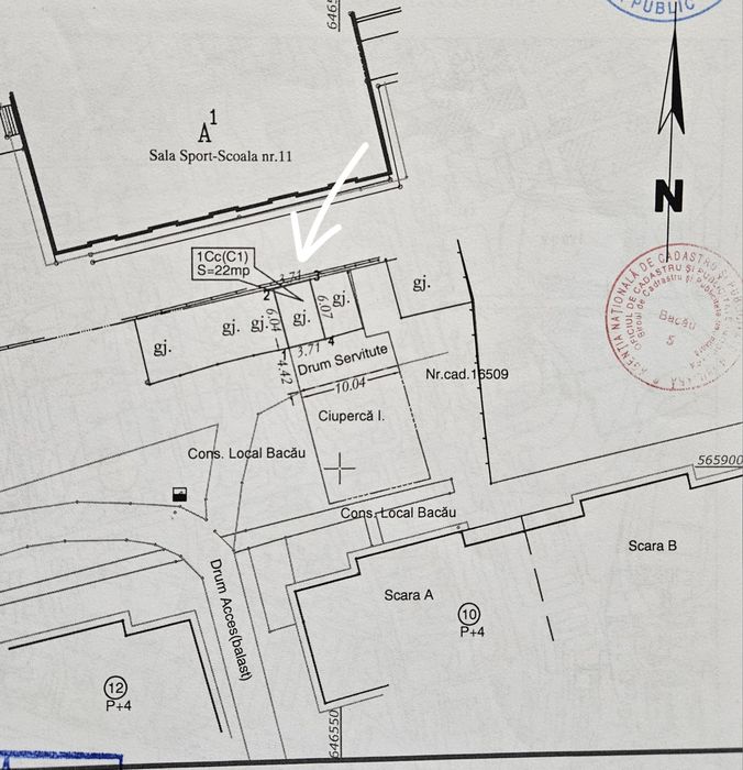 Vand Garaj cu Teren in proprietate, CF, str Iosif Cocea, zona A