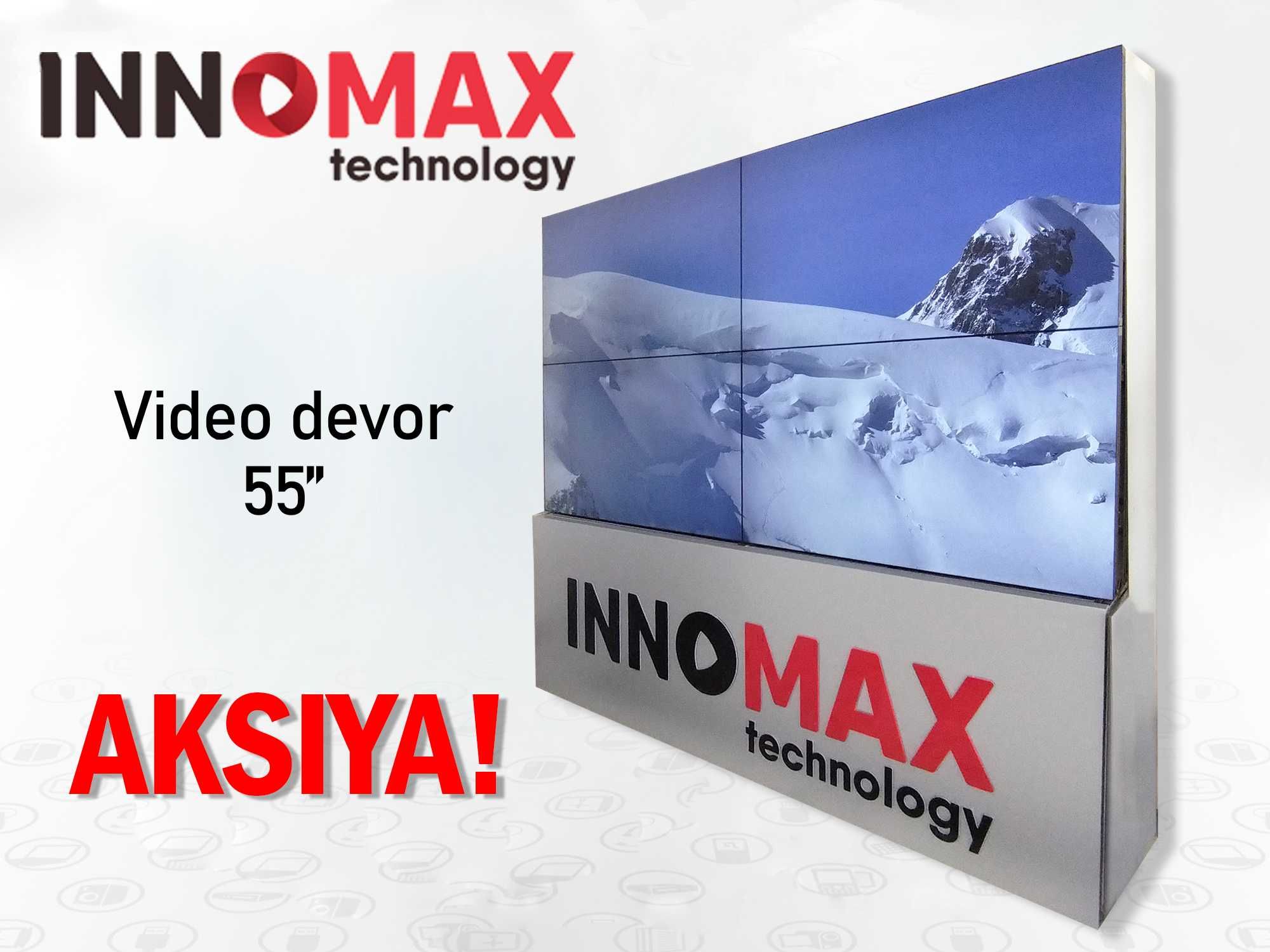 Video devor 55" (Narx NDS bilan/ kranshteyn, bepul yetkazib berish)