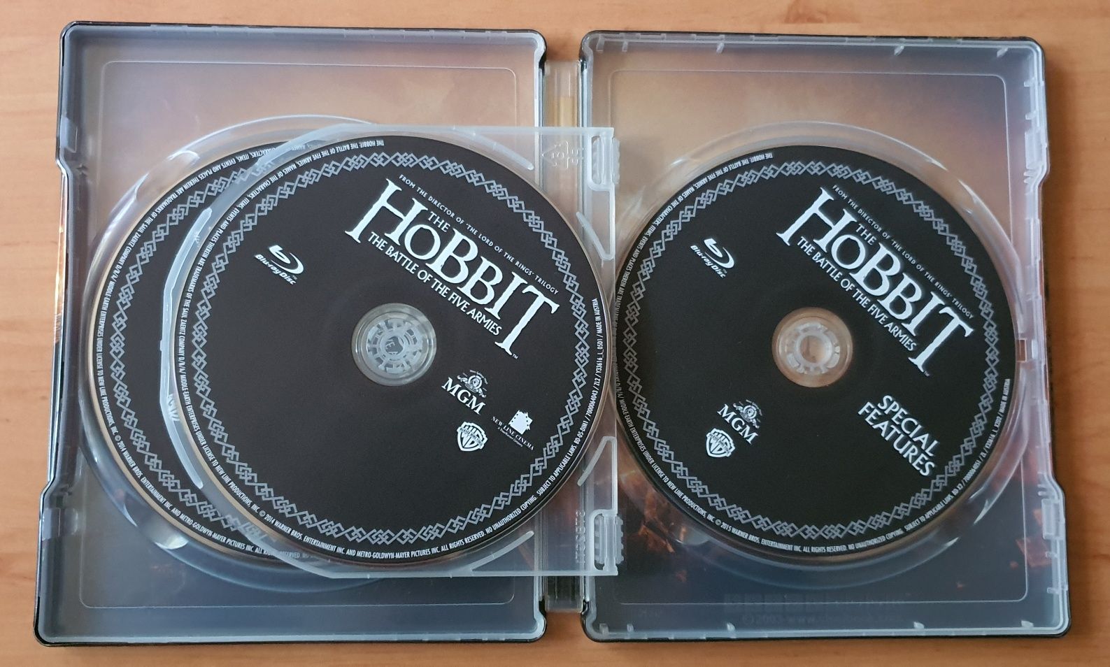 Hobbit-The Battle of the five armies blueray 3D steelbok
