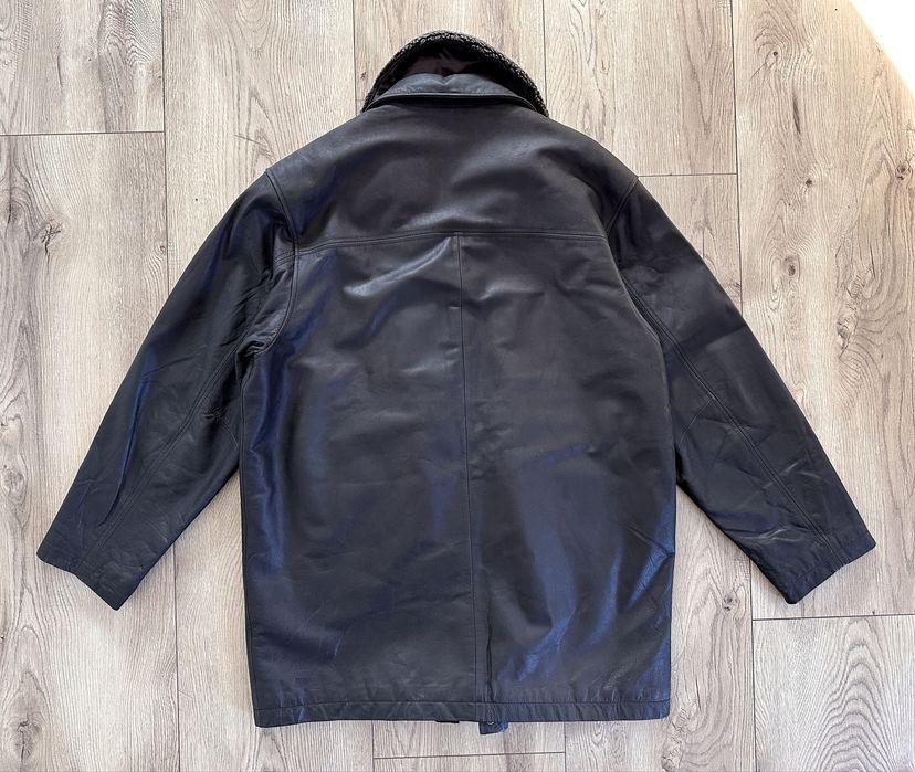 Geaca Piele Naturala PAUL R SMITH Guler Blana Captusit Gros | XL