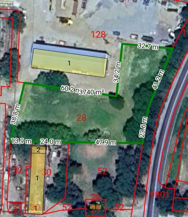 Парцел с. Поликраище 5694 кв. м.  в регулация на главен път Е85