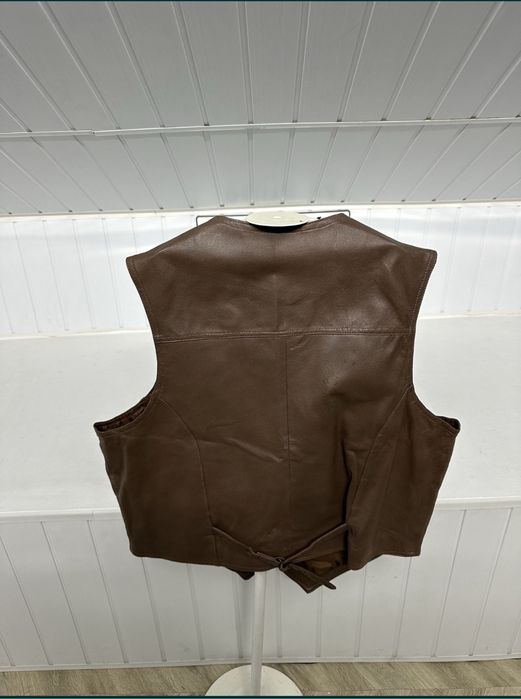 Vesta moto din piele XL John F. Gee