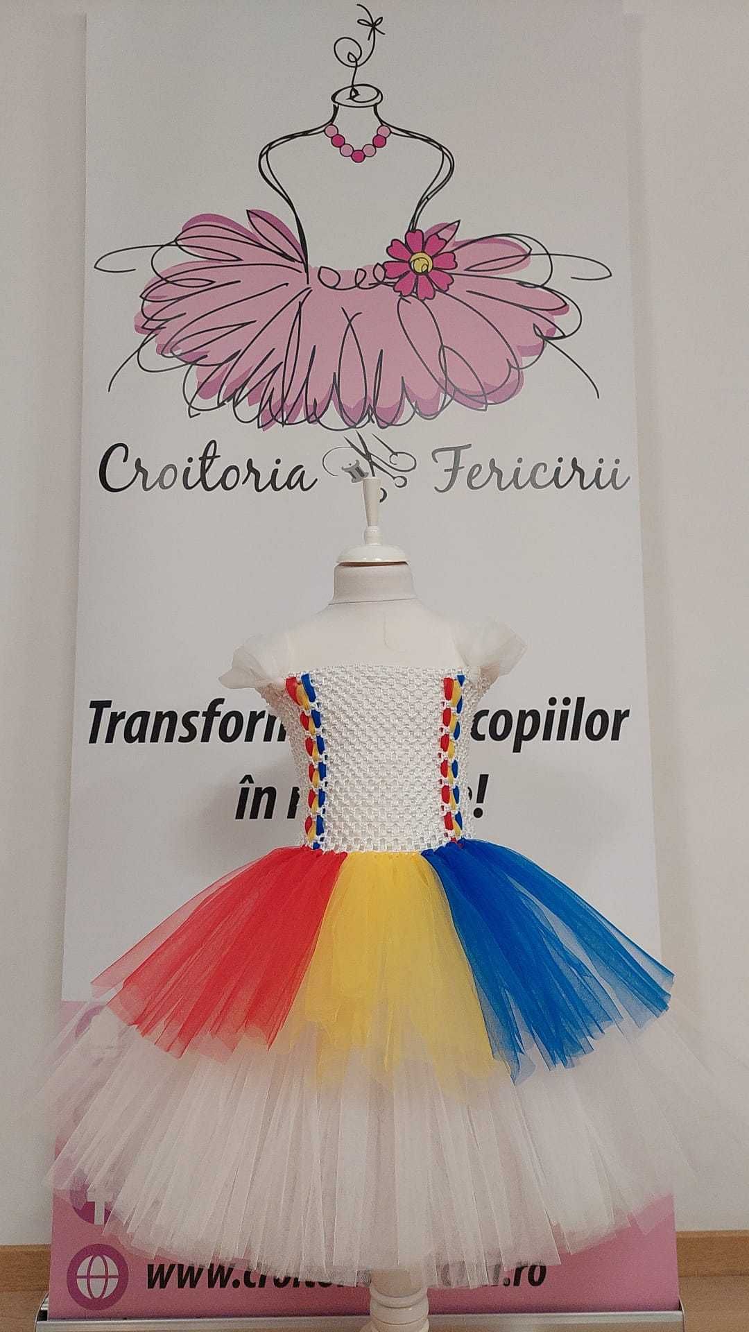 Rochita TUTU 1 Decembrie port National Popular Steag drapel Martisor