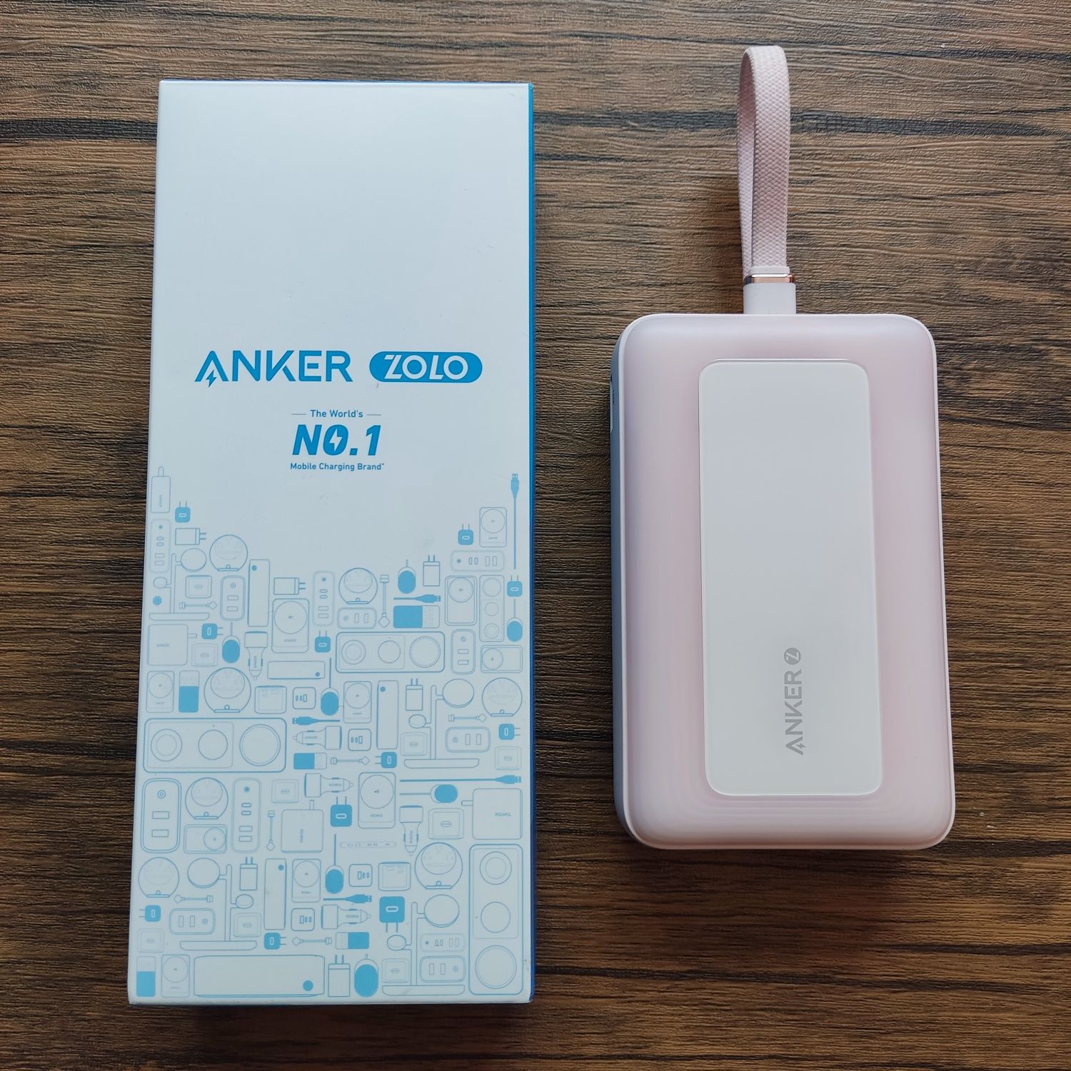 Anker Zolo Power Bank (20K, 30W, built-in USB-C cable) -- RECALLED