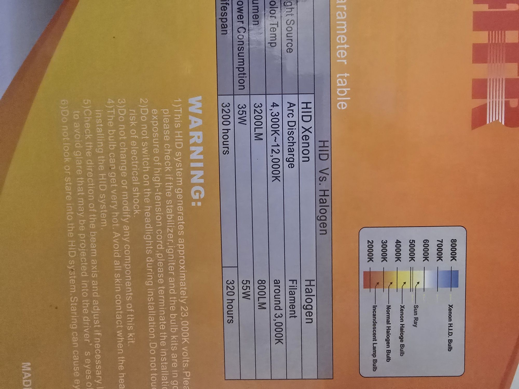 Ксенон Система За Фар H7 35W 12V 6000K 2 Броя