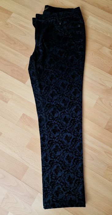 Pantaloni eleganți dama insertii catifea/import Italia