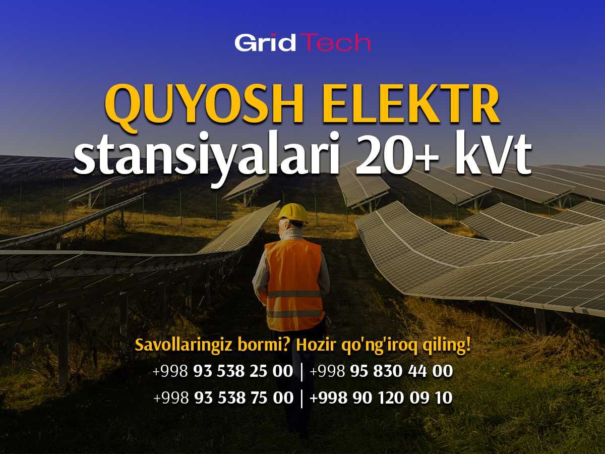 Uy va biznes uchun quyosh elektrostansiyasi