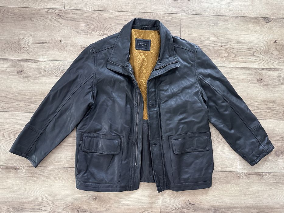 Geaca Piele Naturala BARISTAL Negru Barbati | Marime 54 (XL-XXL)