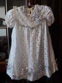 Детское белое гипюровое платье