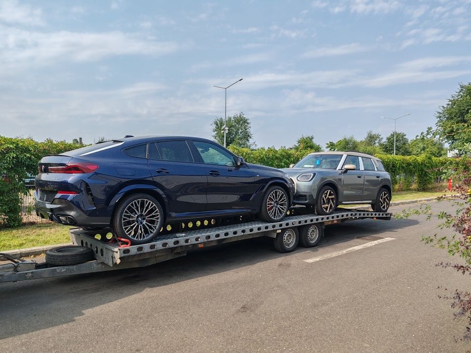 Inchiriez remorca/platforma auto 8 m/3.5 tone